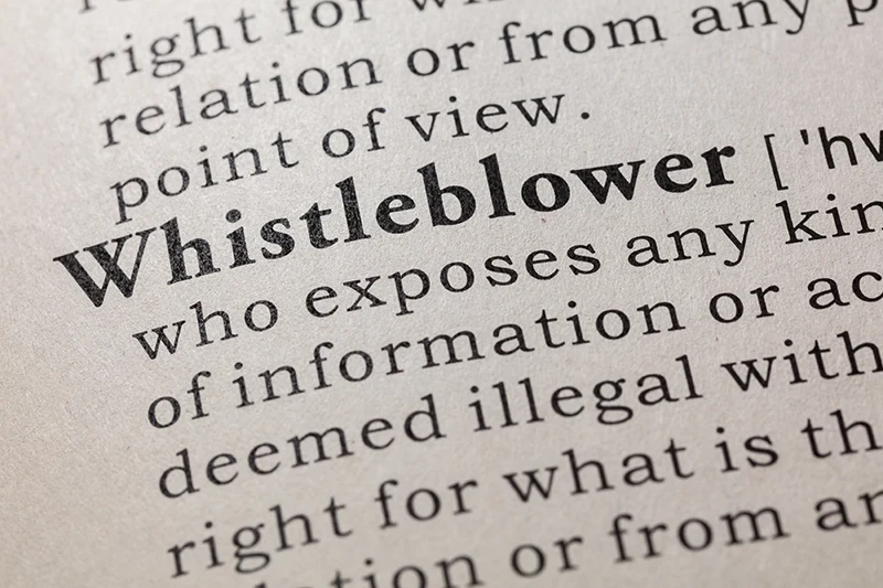 Management of whistleblowing reports